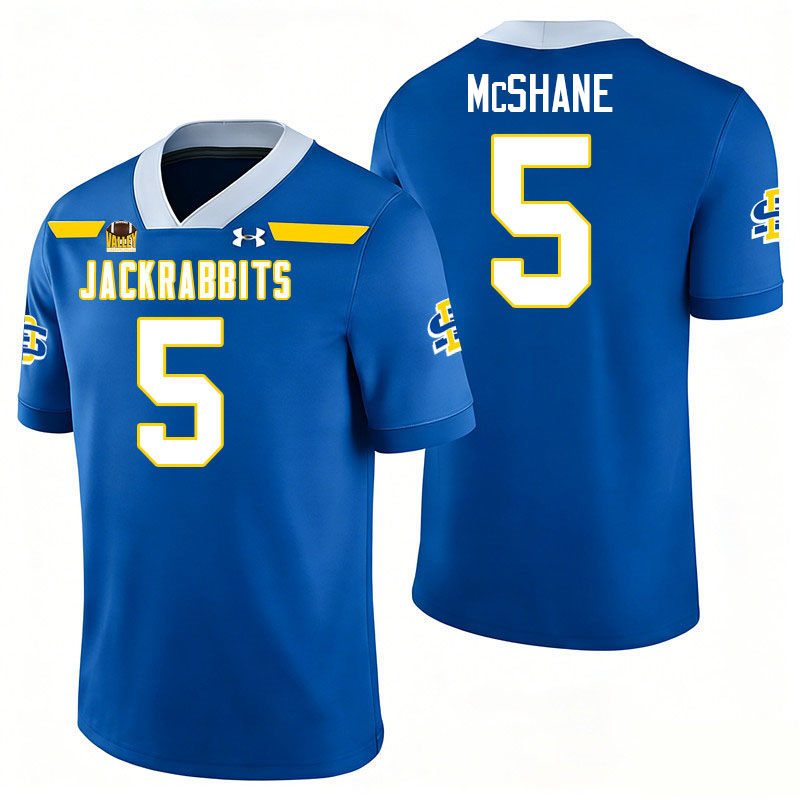 South Dakota State Jackrabbits #5 Cullen McShane College Football Jerseys,Uniforms-Royal